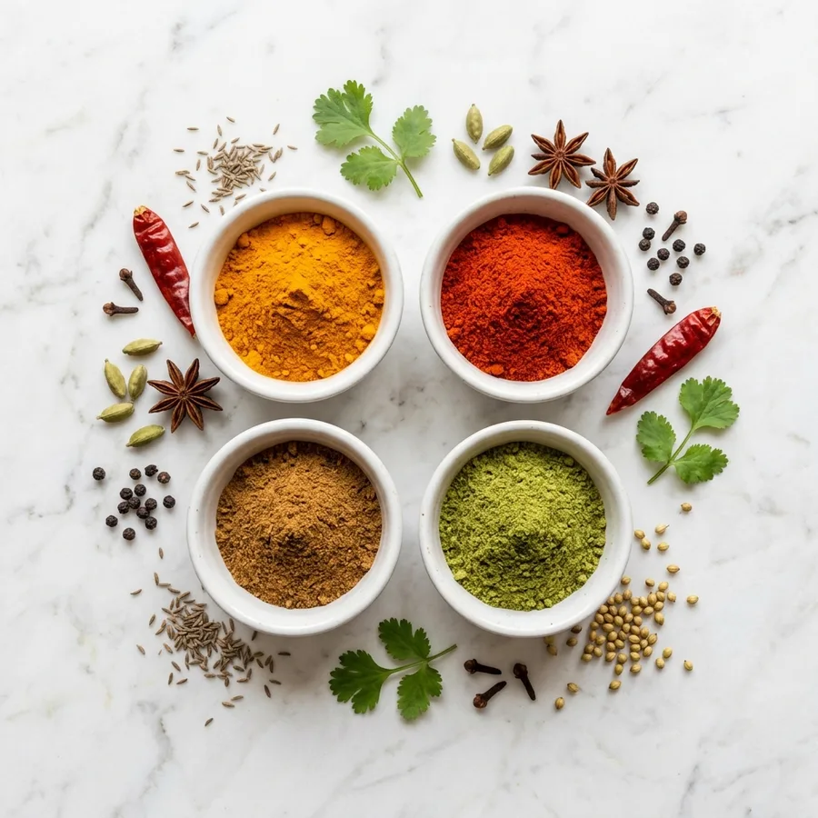 Fresh ground spices